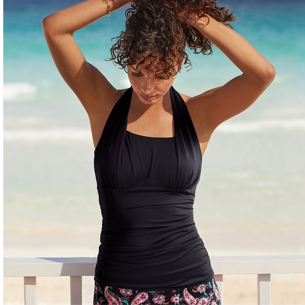 Lands End Halter Tankini NWT
